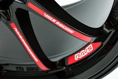 JAPAN MATERIAL VOLK RACING CE28 CLUB RACING II BLACK EDITION STICKER #R067