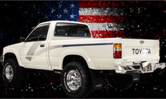 VINTAGE STYLE VINYL DECALS GRAPHICS FITS TOYOTA PICKUPS/ 89 4×4 MODELS