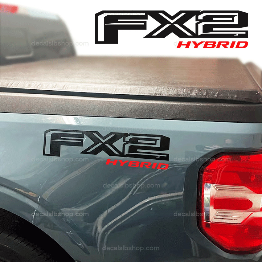FX2 Hybrid Decal Fit Ford Maverick F150 Truck decals Stickers Vinyl F-150