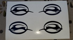 (4) 2″ Impala Chevy Logo Wheel Vinyl Decal Car Sticker Chevrolet SS LS RS