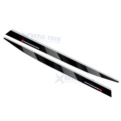 Glossy Black Pre-Cut Car Side Door Skirt Left + Right Strip Stickers For BMW G20