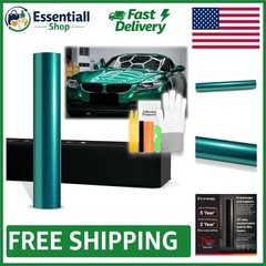 20″x60″ Metallic Emerald Green Vinyl Wrap for Stylish Auto Customization