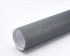 Brushed Aluminum Vinyl Film Metallic Wrap Sticker Decal Bubble Free Air Release