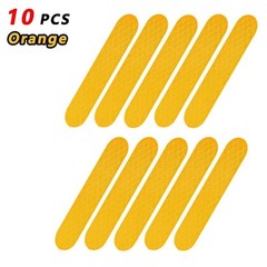 10pcs Reflective Stickers Car Bumper Stickers Night Warning Anti-Collision Tape