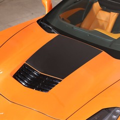 Car Front Hood Scoop Stinger Decal Vinyl For 2014-2019 Corvette C7 Stingray 1PCS