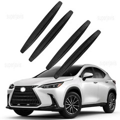 4Pcs Carbon Fiber Grain Anti-Collision Strip Bumper Protector For Lexus NX
