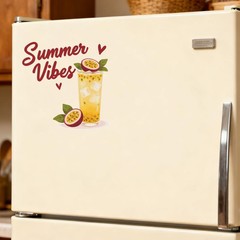 Summer Drinks Stickers Vinyl Customizable Self-adhesive for Car windows Laptop