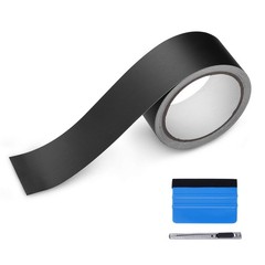 2″ x 30 Ft High Matte Vinyl Tape for Black Out Chrome Delete Window Trim
