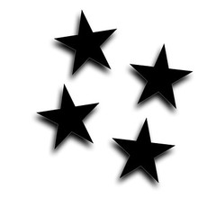 4X Military Star Standard Fits Wrangler willys CJ M38 MB 3 4 5 6 8 Inch