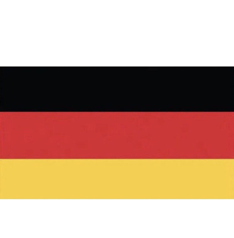 Set Of 3 Germany Flag Bumper Sticker 3”/5”