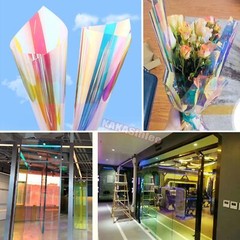 36″ W Gloss Chameleon Rainbow Sheet Wrap Window Film Glass House Sticker Tint AX
