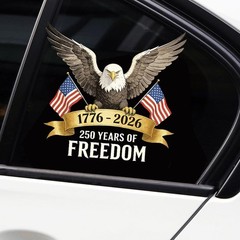 Patriotic 250 America Decal: Fade Resistant Vinyl Sticker for All Vehicles
