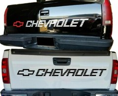 WHITE CHEVROLET Decals Vinyl Sticker Silverado 1500 Bed Tailgate Letters SS