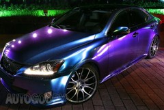 72″ x 60″ Gloss Metallic Chameleon Purple Blue Vinyl Film Wrap Air Bubble Free