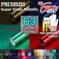 ESSMO PET Super Gloss Metallic Car Vehicle Vinyl Wrap Decal Decal Sticker Sheet