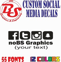 2 CUSTOM FACEBOOK USERNAME INSTAGRAM TWITTER PINTEREST SNAP Social Media noBS