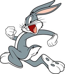 BUGS BUNNY RUNNING LEFT DECAL USA STICKER CAR TRUCK WINDOW BUMPER LAPTOP WALL