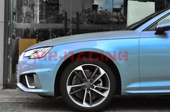 ESSMO PET Space Candy Gloss Gray Blue Car Vehicle Vinyl Wrap Decal Sticker