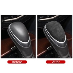 Car Suede Gear Shift Knob Cover Trim for Cadillac ATS XTS SRX