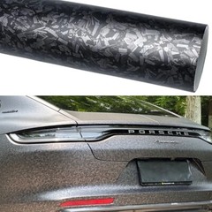 120″x60″ Premium Matte Flat Forged Carbon Fiber Vinyl Wrap Film Black 10ft x 5ft