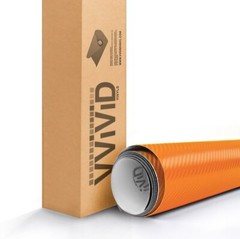 VVivid Xpo Matte Orange Dry Carbon Architectural Vinyl Wrap Film | V168