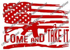 Molon Labe,Come And Take It,12″x8.5″,2nd Amendment,Gun Rights,Flag,Vinyl Decal