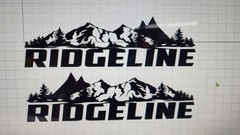 Horizontal Bed logos Decal Compatible with Honda Ridgeline. All Years Both