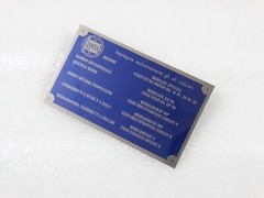 DATA PLATE FOR TYPENSCHILD LANCIA AURELIA FULVIA FLAMINIA FLAVIA OLSORTEN B-WARE