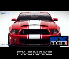 2013 – 2014 Ford Mustang 18″ Factory Style Super Snake Dealer Quality Stripes