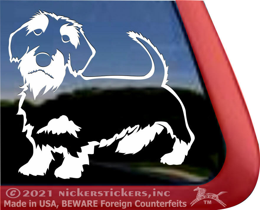 Wirehaired Dachshund | NickerStickers High Quality Vinyl Window Decal