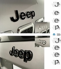 Jeep Front and Rear Emblem Overlay Decals for JEEP CHEROKEE