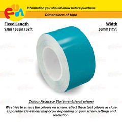 TEAL BLUE 1-1/2″ PIN STRIPE Car Model Motorcycle Decal TAPE Vinyl Sticker 38mm