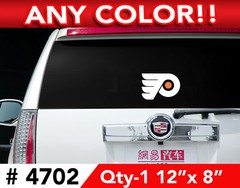 PHILADELPHIA FLYERS DECAL STICKER 12″w x 8″h # 4702