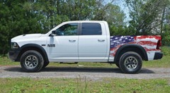 Distressed American Flag Truck Wrap Vinyl Bed Side Graphic Decal Tailgate DSPS