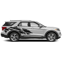 Geometric patterns back side graphics decals compatible with Ford Explorer