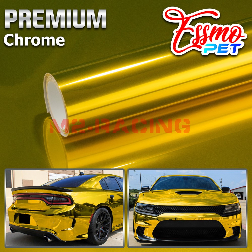 ESSMO PET Chrome Stretch Car Auto Vehicle Vinyl Wrap Decal Sticker Sheet Film