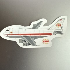 Sticker TWA B747-100 Inches X 6 Inches