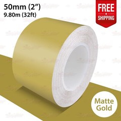 MATTE GOLD 2″ 50mm Roll PIN STRIPE Car Striping Line TAPE Decal Vinyl Sticker