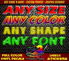 CUSTOM VINYL LETTERING Car Window Laptop Wall Sticker Decal