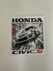 99 Honda Civic Si Jdm Sticker 4” Black White Red