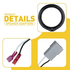 6.5″ Speaker Mounting Ring + Wiring Harness Adapter For Honda Civic 12-19 2-10X