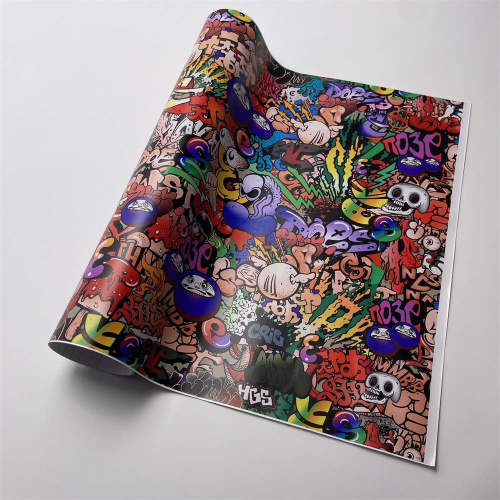 Car Bomb Wrap Sheet Decals Cartoon JDM Graffiti Vinyl Self-adhesive DIY Stickers