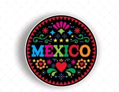 Mexican MEXICO Themed Vinyl Car Decal Sticker Mexico Free Shipping 5x6in