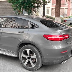 Carbon Style Rear Window Louver Shutter Cover For Benz GLC-Class Coupe 2016-2022