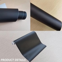 Matte Black Vinyl Wrap, Car Wrap Self Adhesive Film, 1ft x 10ft,