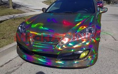 Holographic Glitter Black Rainbow Chrome Car Vinyl Wrap Sticker Decal Sheet