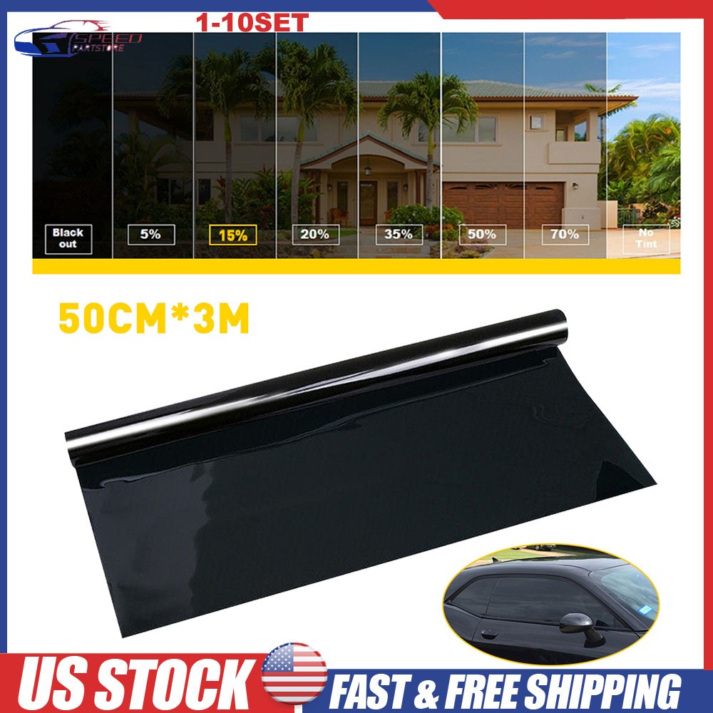 For Home Office Car Truck Ceramic Window Tint Film Roll 15% VLT Decal Trim 1-10X