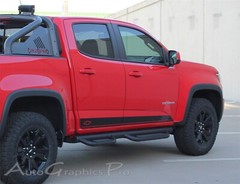 Rocker Panel Accent Vinyl Graphic RAMPART Decals Stripe 2015-2022 Chevy Colorado