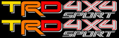 22″ Heritage TRD 4×4 Sport Sticker Decal, Fits Tundra, Tacoma, 4Runner, Truck
