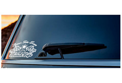 Beach Life Never Tide Down Decal Sticker Vinyl Graphics
